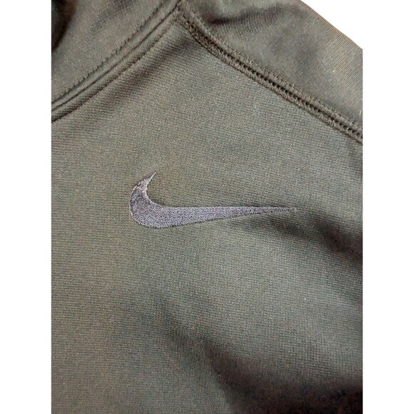 NIKE Therma-Fit Black Long Sleeve Hoodie Pullover Drawstring - Men's Size Medium - Picture 3 of 7
